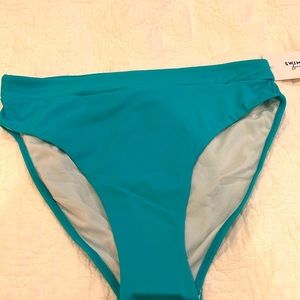 NWT Swimsuits for all size 12 turquoise bikini bottom